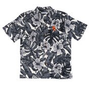 USC Trojans Men's Black SC Interlock Floral Lush Camp Silk Shirt